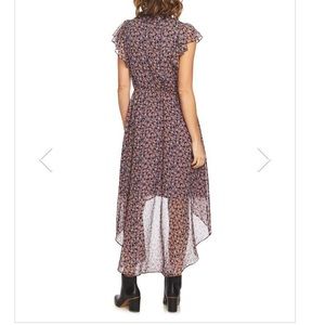 1.State Floral-Print High-Low Dress